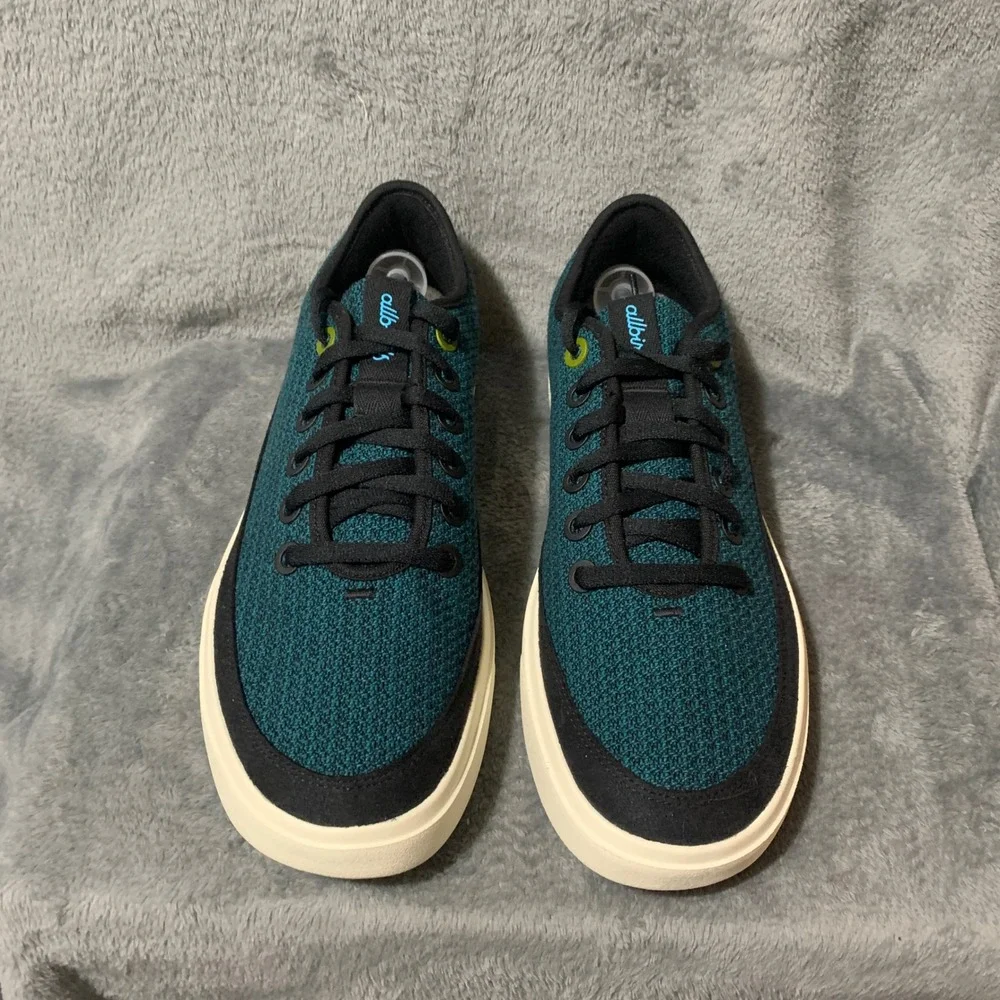 Allbirds Wool Piper 2 Teal Black Mens Sneakers WP2 M13.5 Low Top Shoes